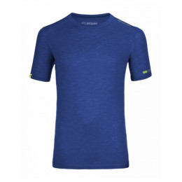 Функционална мъжка тениска  Ortovox Merino 105 Ultra Short Sleeve син StrongBlue