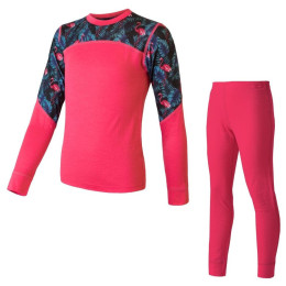 Детски функционален комплект Sensor Merino Impress Set розов Magenta/Floral