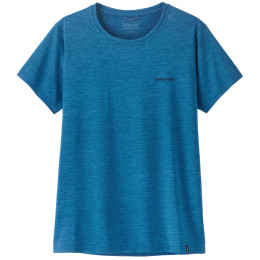 Дамска тениска Patagonia Women's Capilene Cool Daily Shirt - Boardshort Logo син Aquatic Blue - Light Aquatic Blue X-Dye