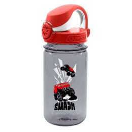 Детска бутилка Nalgene OTF Kids 12oz 350 ml сив/червен GraySmash