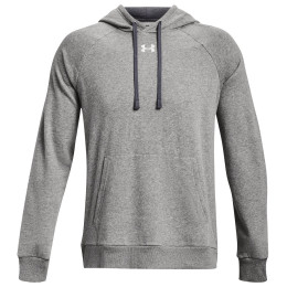 Мъжки суитшърт Under Armour Rival Fleece Hoodie светло сив CastlerockLightHeather/White