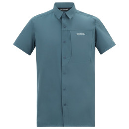 Мъжка риза Regatta Anti-Insect Travel Light S/S Shirt син China blue