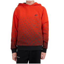 Детски суитшърт 4F Sweatshirt M2687 Multicolour 4 Allover червен/черен Multicolour 4 Allover