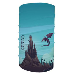 Детски многофункционален шал WAMU Dragon Fantasy син BLUE