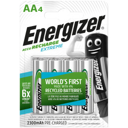 Презареждащи се батерии Energizer AA / HR6 - 2300 mAh сребърен