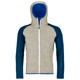 Мъжки суичър Ortovox Fleece Plus Classic Knit Hoody син PetrolBlue
