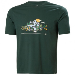 Мъжка тениска Helly Hansen F2F Organic Cotton Tee 2.0 зелен