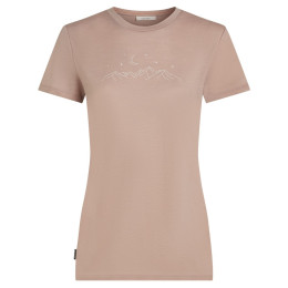 Дамска тениска Icebreaker Women Merino 150 Tech Lite SS Tee Sparkling Stars розов Pink Quartz