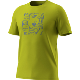 Мъжка тениска Dynafit Graphic Co T-Shirt M златен 2881 - golden lime/POWDER DAY