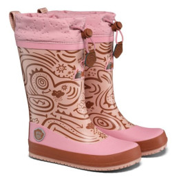 Детски гумени ботуши Affenzahn Rainboot Vegan Puddly Deer розов Deer