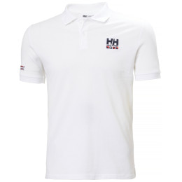 Мъжка тениска Helly Hansen Messina Graphic Fitted Polo бял 002 WHITE