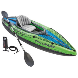 Надуваем каяк Intex Challenger K1 Kayak 68305NP