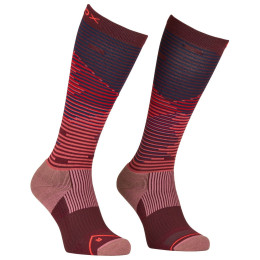 Дамски 3/4 чорапи  Ortovox All Mountain Long Socks W червен winetasting