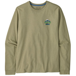 Мъжка тениска Patagonia Long-Sleeved Great Waves Responsibili-Tee зелен Gumtree Green