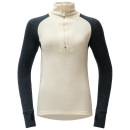 Дамска функционална блуза Devold Expedition Merino Silk Zip Wmn черен/бежов Ink/Offwhite