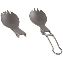 Сгъваема титанова лъжица Rockland Airy Spork сив