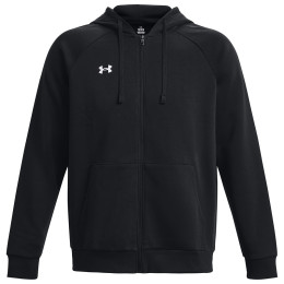 Мъжки суитшърт Under Armour Rival Fleece FZ Hoodie черен Black / / White