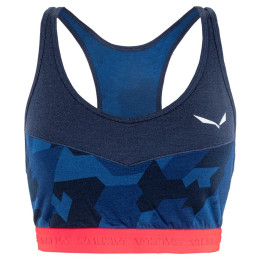 Спортен сутиен Salewa Cristallo Warm Amr W Sport Top син NavyBlazer