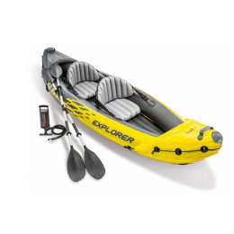Надуваем каяк Intex Explorer K2 Kayak 68307NP