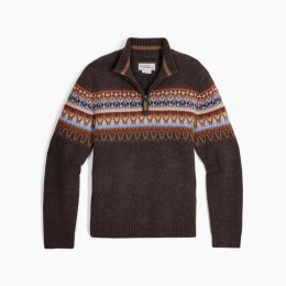 Мъжки пуловер Royal Robbins Arch Rock 1/4 Zip тъмно кафяв Turkish Coffee Htr Kirkwood Pt