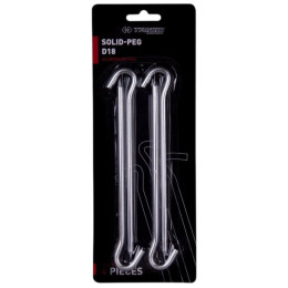 Комплект колчета Trimm kolík SOLID-PEG - D18 - sada 4 ks сребърен silver