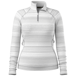 Дамска функционална блуза Smartwool W Classic Thermal Merino Base Layer 1/4 Zip сив LIGHT GRAY COLOR SHIFT