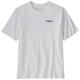 Мъжка тениска Patagonia P-6 Logo Responsibili Tee бял White