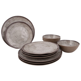 Комплект прибори Bo-Camp Tableware Halo 12 pcs бежов Beige