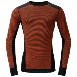 Функционална мъжка тениска Devold Reverso Merino Shirt Man оранжев/сив Brick