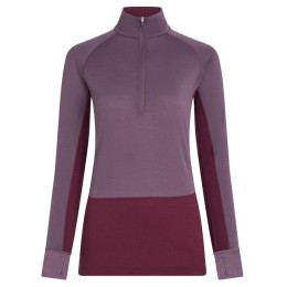 Дамска функционална блуза Icebreaker Women Mer 200 ZoneKnit LS Half Zip лилав Dkber/Greplu/Cb