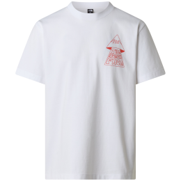Мъжка тениска The North Face M Mountain Play Relaxed Short Sleeve Tee-Graphic бял TNF WHITE