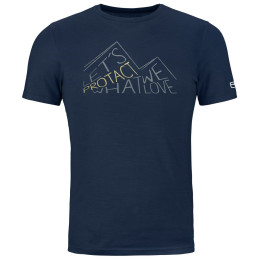 Мъжка тениска Ortovox 185 Merino Protact Ts M син