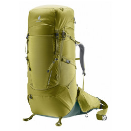 Туристическа раница Deuter Aircontact Core 70+10 жълт/зелен cactus-ivy