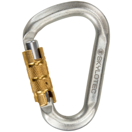 Карабинер Skylotec Snappy Steel TG (triplex gate) светло сив No colour