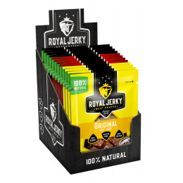 Сушено месо Royal Jerky Mix hovězích příchutí 12x22g
