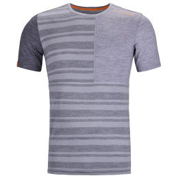 Функционална мъжка тениска  Ortovox 185 Rock'N'Wool Short Sleeve M сив grey blend