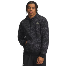 Мъжки суитшърт Under Armour UA Rival Flc Prtd Hoodie черен Black