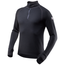 Мъжко поло Devold Expedition Man Zip Neck черен