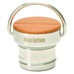 Резервна капачка Klean Kanteen Bamboo Cap сребърен BrushedStainless