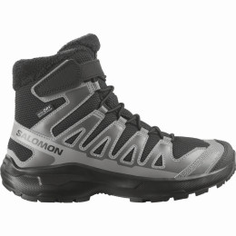 Детски обувки Salomon Xa Pro Winter Wp J Black-Castlerock-Cloudburst черен/сив Black / Castlerock / Cloudburst