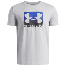 Детска функционална тениска Under Armour UA B Boxed Sports Update SS Mod Gray Light Heather светло сив Mod Gray Light Heather / / Black