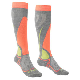 Чорапи 3/4 Bridgedale Ski Junior Racer Denim сив/зелен grey/neon/323