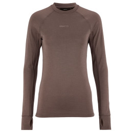 Дамска функционална блуза Craft Wool Comfort Rn LS W кафяв Brown