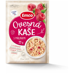 Каша Emco Овесена каша с малини 55г
