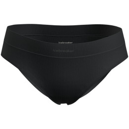 Дамски функционални панталони Icebreaker W Mer Rib Lotus Hipster черен Black