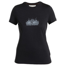 Дамска функционална блуза Icebreaker Women Merino 150 Tech Lite III SS Tee IB Grown Naturally черен