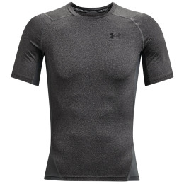 Функционална мъжка тениска  Under Armour HG Armour Comp SS тъмно сив CarbonHeather/Black