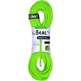 Въже за алпинизъм Beal Virus 10 mm (60 m) зелен SolidGreen