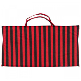 Шезлонг Yate Плажен шезлонг - лента черен/червен