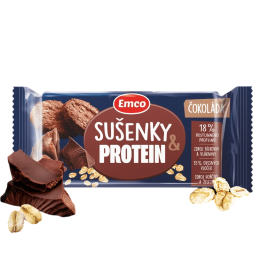 Храна за пътуване Emco Ovesné sušenky s čokoládou a proteinem 60g